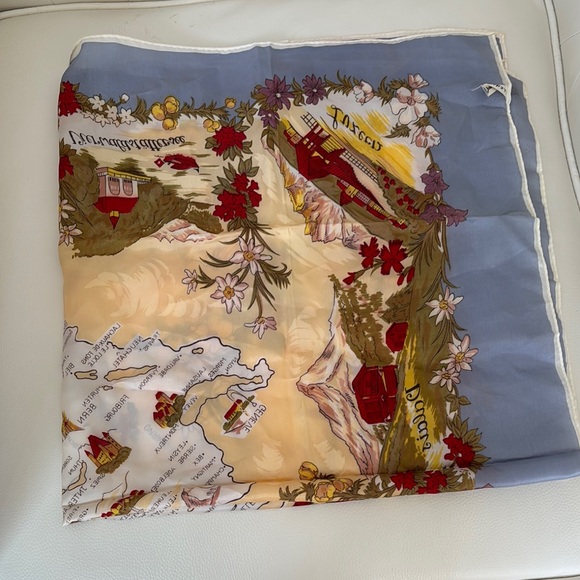 Vintage Map Print Scarf - Picture 8 of 11